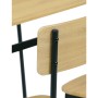 Set jídelní (1+4), MDF dekor divoký dub,černý kov