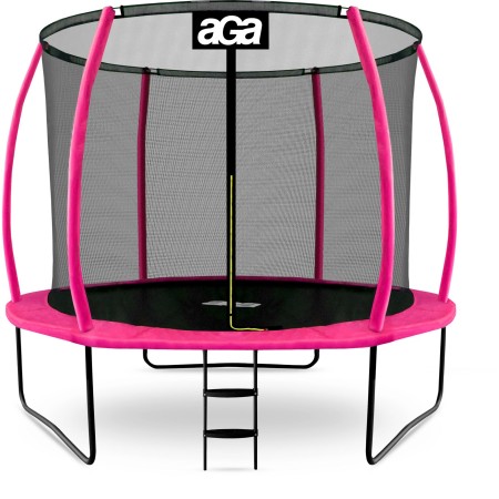 Aga SPORT EXCLUSIVE Trampolína 305 cm Růžová + ochranná síť + žebřík