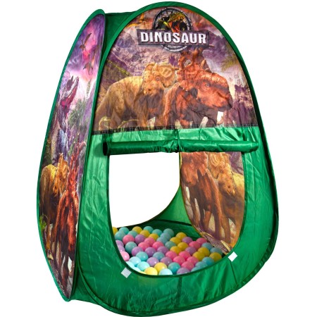 Aga4Kids Dětský hrací stan s míčky Dinosauři