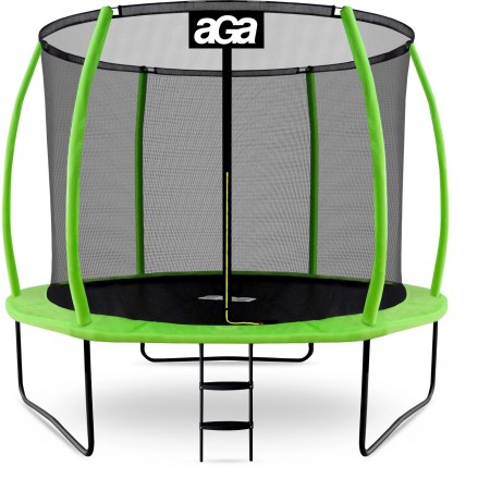 Aga SPORT EXCLUSIVE Trampolína 305 cm Světle zelená + ochranná síť + žebřík