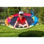 Aga Závěsný houpací kruh 120 cm Čtyřbarevný s vlajkami
