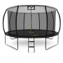 Aga SPORT EXCLUSIVE Trampolína 366 cm Černá + ochranná síť + žebřík