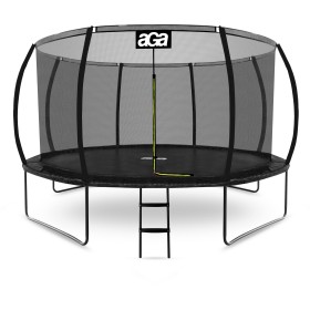 Aga SPORT EXCLUSIVE Trampolína 366 cm Černá + ochranná síť + žebřík