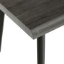 Stůl konferenční, 120x60x55 cm, MDF deska, dekor šedý dub, kov, černý lak