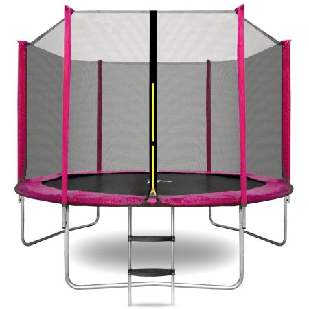 Aga SPORT TOP Trampolína 250 cm Růžová + ochranná síť + žebřík