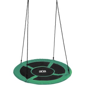Aga Závěsný houpací kruh 120 cm Tmavě zelený