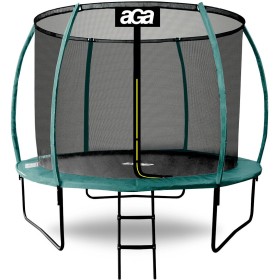 Aga SPORT EXCLUSIVE Trampolína 250 cm Tmavě zelená + ochranná síť + žebřík