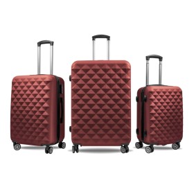 Aga Travel Sada cestovních kufrů MR4655 Tmavě červená