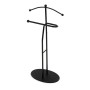 Němý sluha, výška 110 cm, masiv kaučukovník, černé moření, kov černý