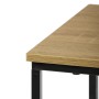 Odkládací stůl, MDF deska, dekor divoký dub, černý kov