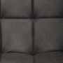 Židle kancelářská, šedá látka v dekoru broušené kůže, černý kovový kříž