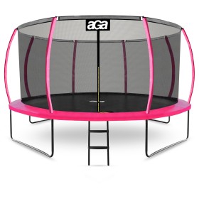 Aga SPORT EXCLUSIVE Trampolína 366 cm Růžová + ochranná síť + žebřík