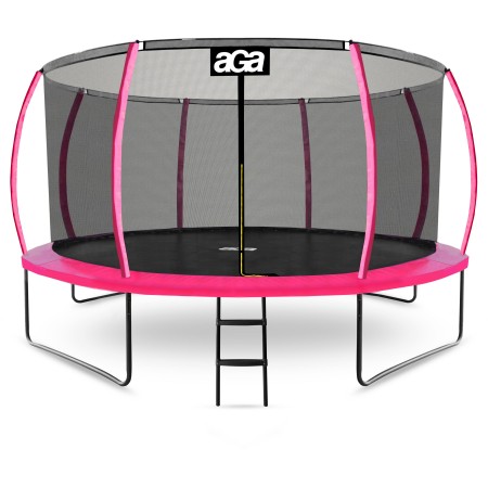 Aga SPORT EXCLUSIVE Trampolína 366 cm Růžová + ochranná síť + žebřík