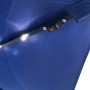 Aga Zahradní slunečník 300 cm Tmavě modrý s LED osvětlením