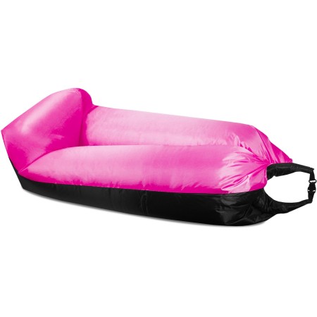 Aga Nafukovací vak LAZY BAG 230x70 cm Černý/Růžový