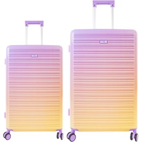 Aga Travel Sada cestovních kufrů MR4673 Žlutá/Fialová