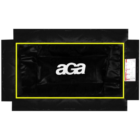 Aga Kryt pružin na obdélníkovou trampolínu 244x335 cm Černá/Žlutá