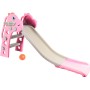 Aga4Kids Skluzavka s madlem 130 cm DS3701 Růžová