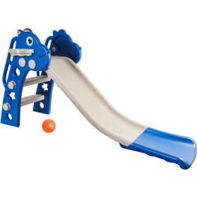 Aga4Kids Skluzavka s madlem 130 cm DS3701 Modrá