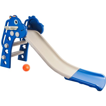 Aga4Kids Skluzavka s madlem 130 cm DS3701 Modrá