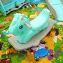 Aga4Kids Dětská plastová ohrádka s příslušenstvím 206x177x64 cm Zelená