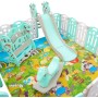 Aga4Kids Dětská plastová ohrádka s příslušenstvím 206x177x64 cm Zelená