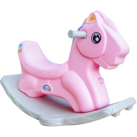 Aga4Kids Plastový houpací koník DS3801 Růžový