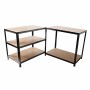 Linder Exclusiv Kovový regál 180x90x40 cm 5 polic Černý