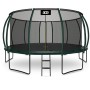 Aga SPORT EXCLUSIVE Trampolína 500 cm Tmavě zelená + ochranná síť + žebřík