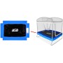 Aga Kryt pružin na obdélníkovou trampolínu 122x183 cm Modrý