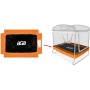 Aga Kryt pružin na obdélníkovou trampolínu 122x183 cm Oranžový