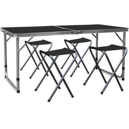 Aga Kempingový skládací set Černý