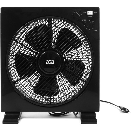 Aga Podlahový ventilátor 30 cm Černý