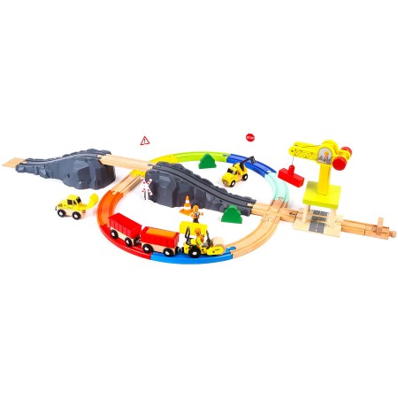 Aga4Kids Dřevěná vláčkodráha DS5645