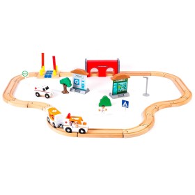 Aga4Kids Dřevěná vláčkodráha DS5647