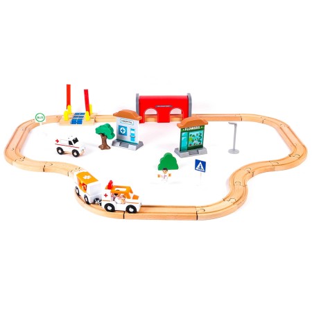 Aga4Kids Dřevěná vláčkodráha DS5647