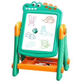Aga4Kids Dětská tabule na fixy 2v1 Zelená