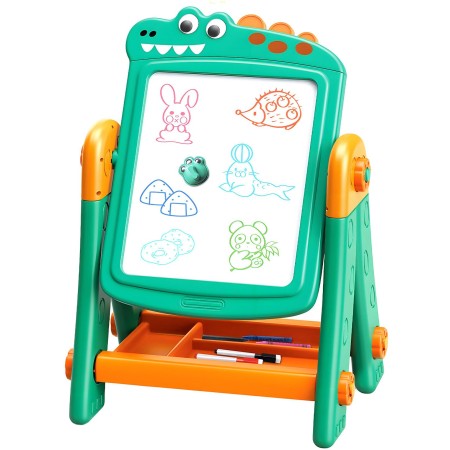 Aga4Kids Dětská tabule na fixy 2v1 Zelená
