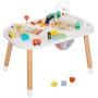 Aga4Kids Dětský montessori stůl s aktivitami a vláčkodráhou