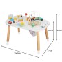 Aga4Kids Dětský montessori stůl s aktivitami a vláčkodráhou