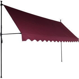 Aga Teleskopická markýza 350x120 cm Vínová