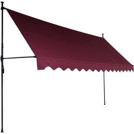 Aga Teleskopická markýza 350x120 cm Vínová