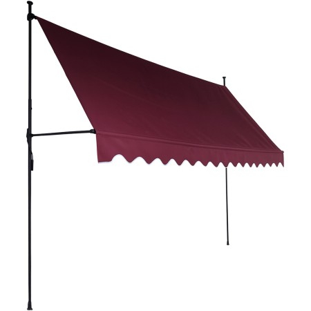 Aga Teleskopická markýza 300x120 cm Vínová