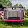 Aga SPORT EXCLUSIVE Trampolína 366 cm Růžová + ochranná síť + žebřík