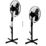 Aga Stojanový ventilátor 43 cm Černý