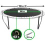 Aga Odrazová plocha k trampolíně 220 cm (42 ok)
