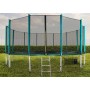 Aga SPORT PRO Trampolína 518 cm Tmavě zelená + ochranná síť + žebřík + kapsa na obuv