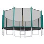 Aga SPORT PRO Trampolína 518 cm Tmavě zelená + ochranná síť + žebřík + kapsa na obuv
