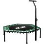 Aga FITNESS Trampolína 130 cm Zelená + madlo