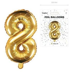 balónek nafukovací číslo 8, 35 cm